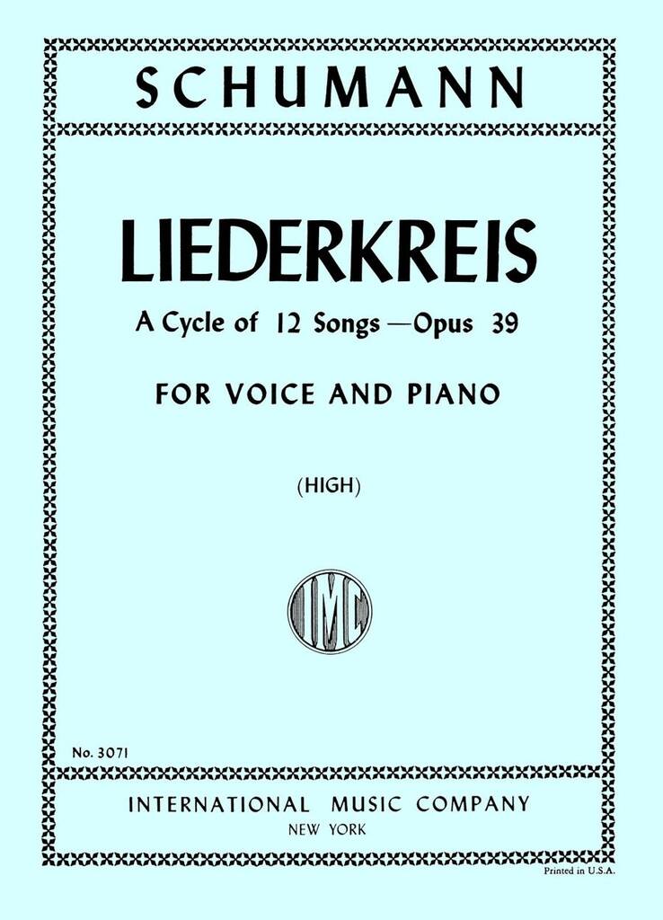 Liederkreis Op. 39 (Ted.-Ingl.) (Kagen)